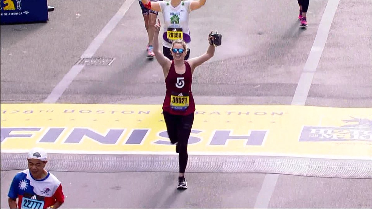 Congratulations to <a href="/EmilyMaherTV/">Emily Maher</a> for finishing the #BostonMarathon!!!

You crushed it!