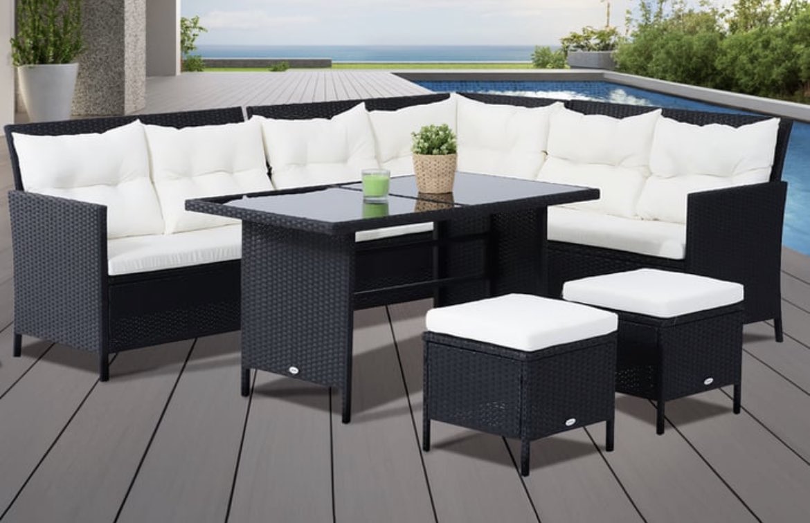 This rattan garden furniture set is a FANTASTIC PRICE! Check it out here ➡️ awin1.com/cread.php?awin…