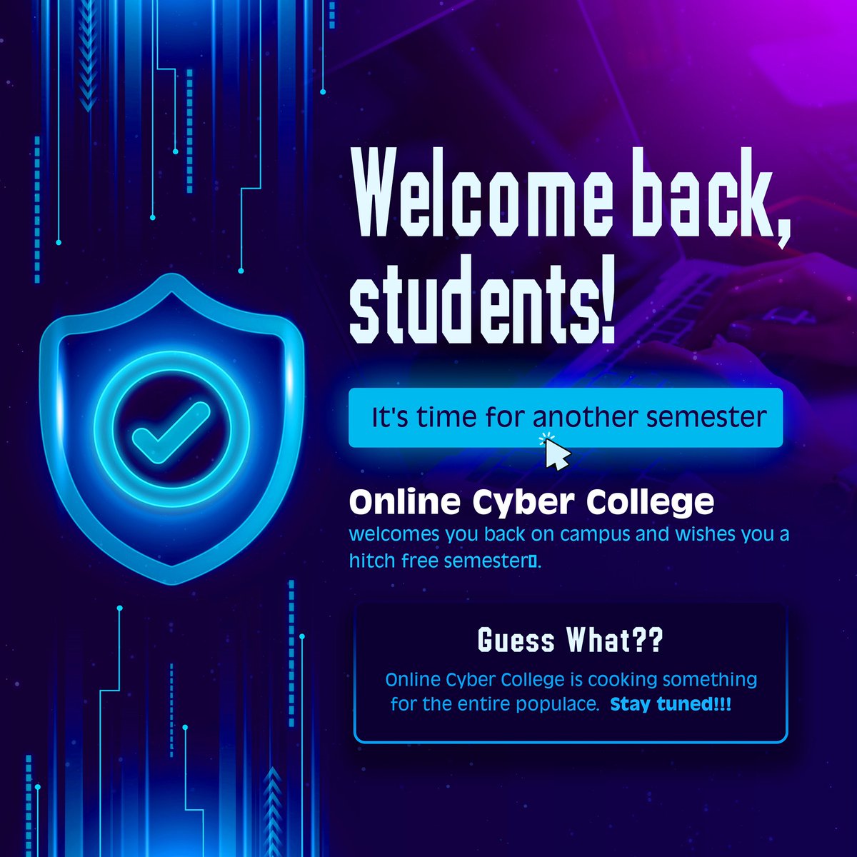 cybercollege_'s tweet photo. TECH ORIENTATION EVENT COMING UP SOON  🔥

HOST: CYBER COLLEGE 💻

LEARN TECH, BUILD &amp; EARN 💸 https://t.co/Y5S3JGoZtH