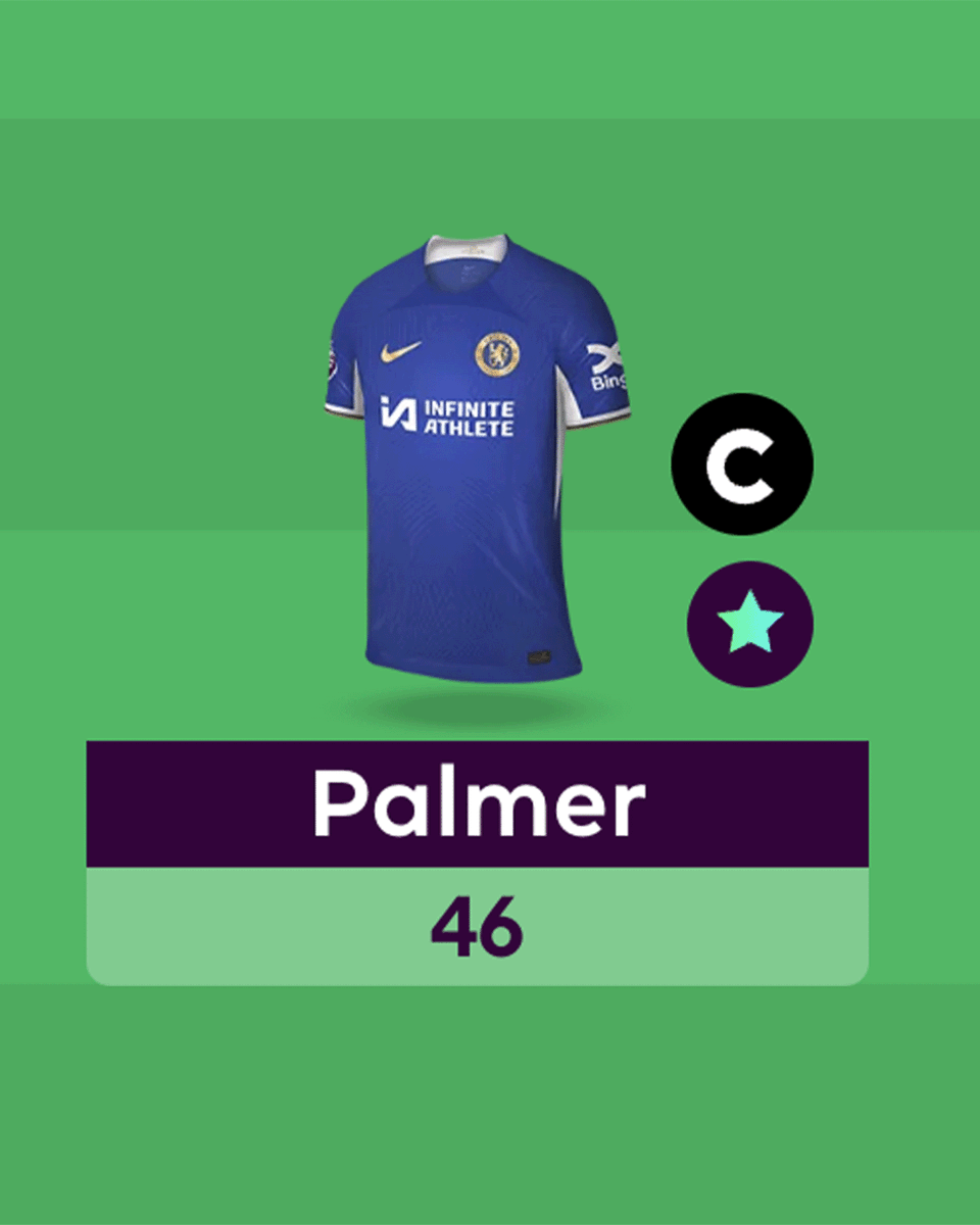 Cole Palmer is substituted with 4 goals to his name 🔥 Who else is looking at this sight in their #FPL team right now? 😍 #CHEEVE