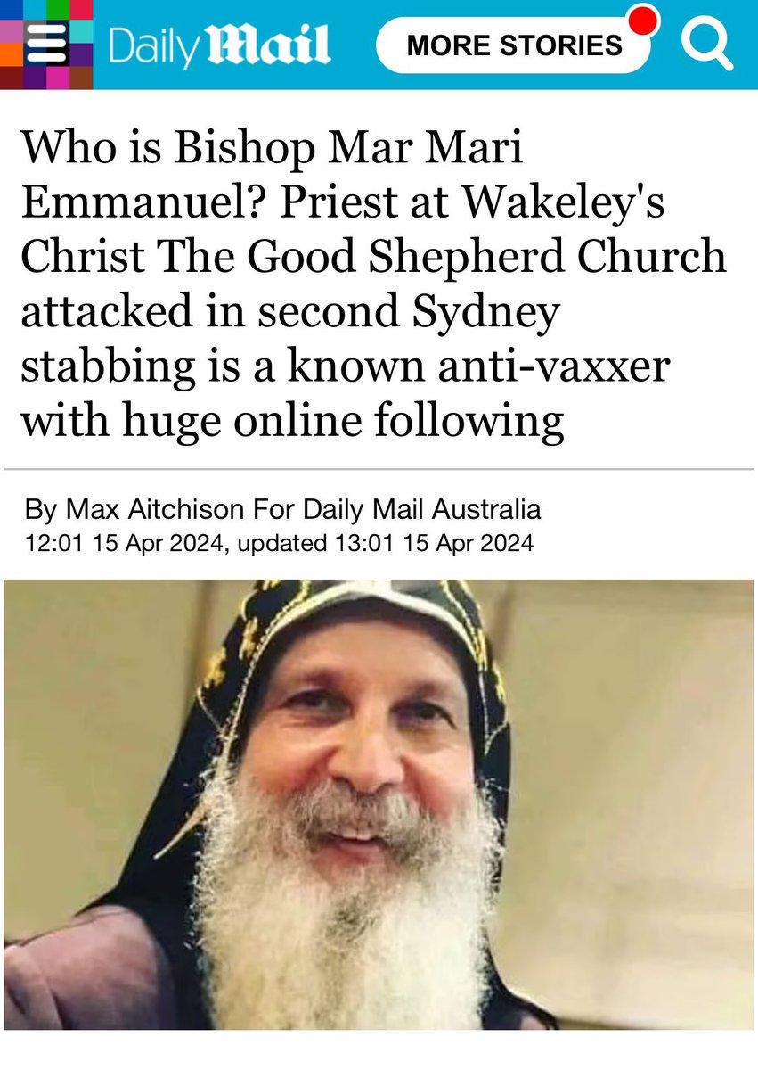 I didn’t think I could hold journalists in any more contempt than I already do. I was wrong. Someone just attempted to murder this bloke in a church and they’re calling him an anti vaxxer. Utter pond scum.