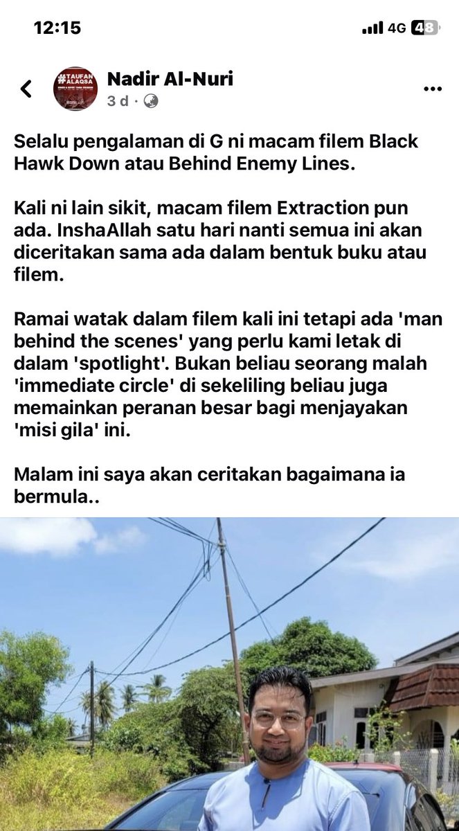 alif_haidar's tweet photo. Saudara kita Nadir Al-Nuri dah bagi hint kat status beliau.

Kita je tak nampak. 🥹

Kebaikan PMX berjaya ditutup oleh puak2 cybertrooper @PASPusat 

Makhluk terlaknat mcm Salim, Gomo  &amp; tentera2 depa risau hint 3 hari lepas tranding

Ayuh sharekan di setiap social media kisah ni https://t.co/9X6VE9h5gk