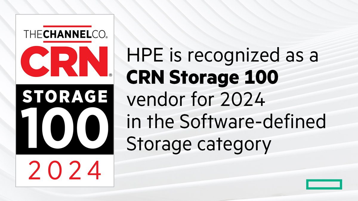 We’re proud to be among the vendors chosen for the Storage 100 list by the #CRN editorial team for showing unwavering dedication to advancing #datastorage technology innovation and building strategic channel partnerships. hpe.to/6015wvoav