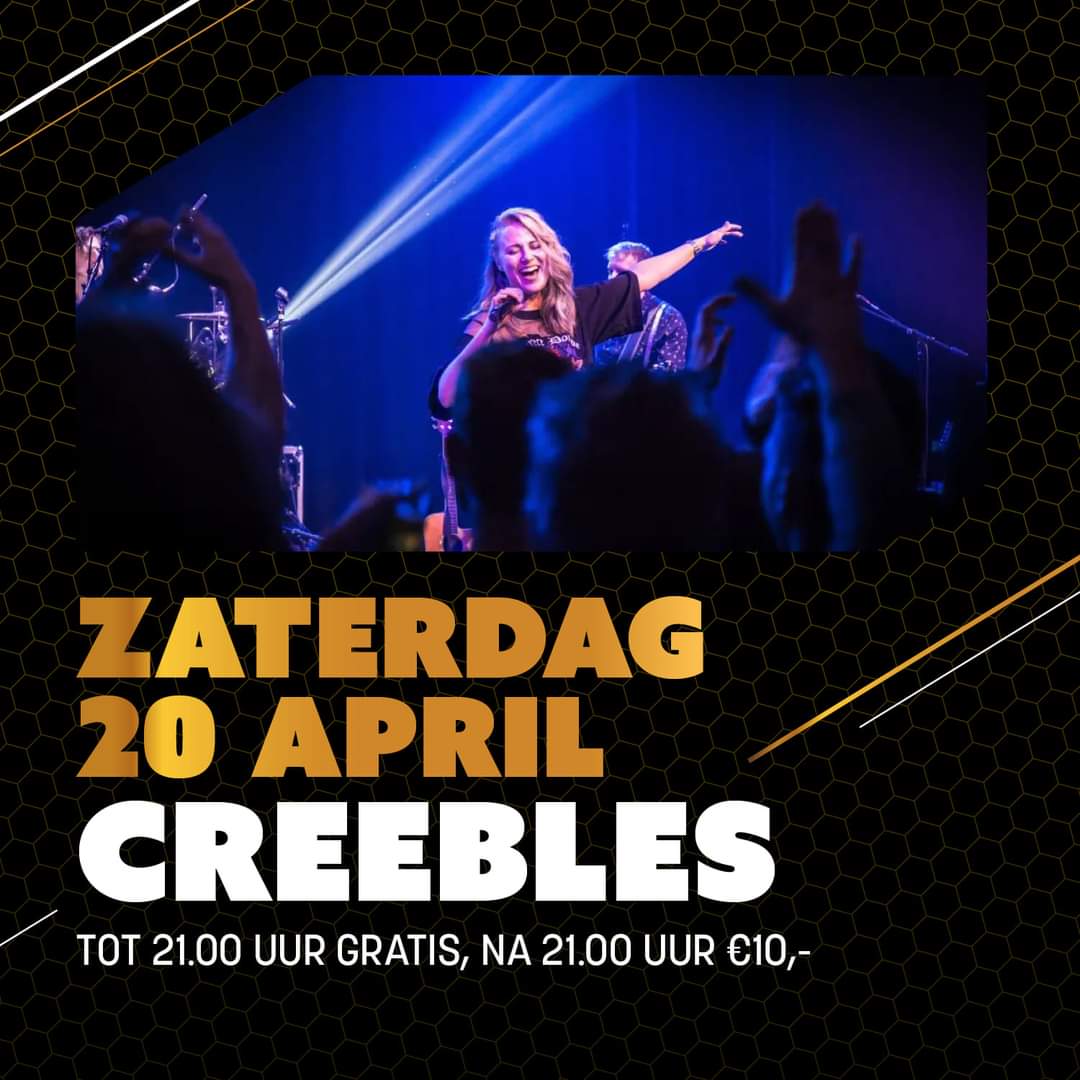 SPDaarle's tweet photo. Zaterdagavond speelt de band Creebles op ons 60jarig jubileum. https://t.co/cQd62KA1DQ
