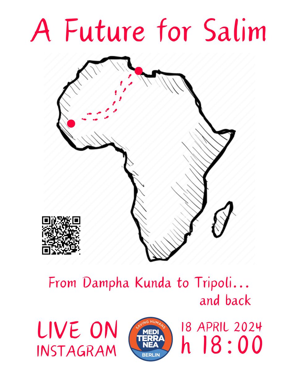 📅 18.04.2024
🕕 18:00
📍LIVE INSTAGRAM

What does it mean to leave your family in the middle of a Friday evening because your country can’t offer any future to your wife and child?

What does it mean to be a black young man in Libya while the militias are looking for you?