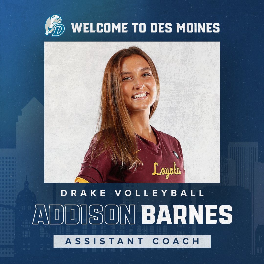 𝐖𝐞𝐥𝐜𝐨𝐦𝐞 𝐭𝐨 𝐃𝐫𝐚𝐤𝐞, 𝐂𝐨𝐚𝐜𝐡 𝐁𝐚𝐫𝐧𝐞𝐬 ‼️🏐

📰➡️ bit.ly/440ZU0L

#DSMHometownTeam