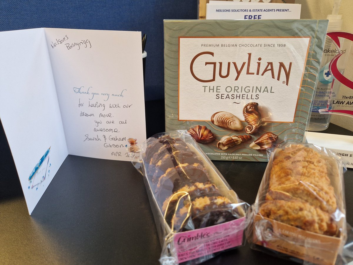 Thank you so much to our clients Sarah and Graham for dropping in these delicious treats for our Bonnyrigg team! 🍪🍫 We love getting wonderful feedback about our team! You could be our next happy client, so give our helpful team a call to discuss your next home move today 🏡…
