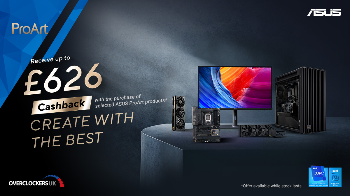 Buy an eligible @asusuk ProArt product or custom PC powered by ASUS and get up to £626 cashback! 🤩✨ Find out more! 🔎➡ brnw.ch/21wIPTe