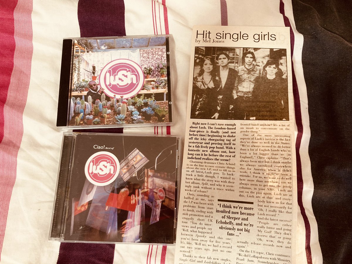 I remember the first time I heard Lush. It was the videoclip for ‘Hypocrite’ on ABC’s Rage in the middle of the night. I’d never heard anything like it. Or since. I was hooked. Interviewed drummer Chris Acland too. Can’t wait to start @berenyi_miki’s memoir #FingersCrossed #Lush