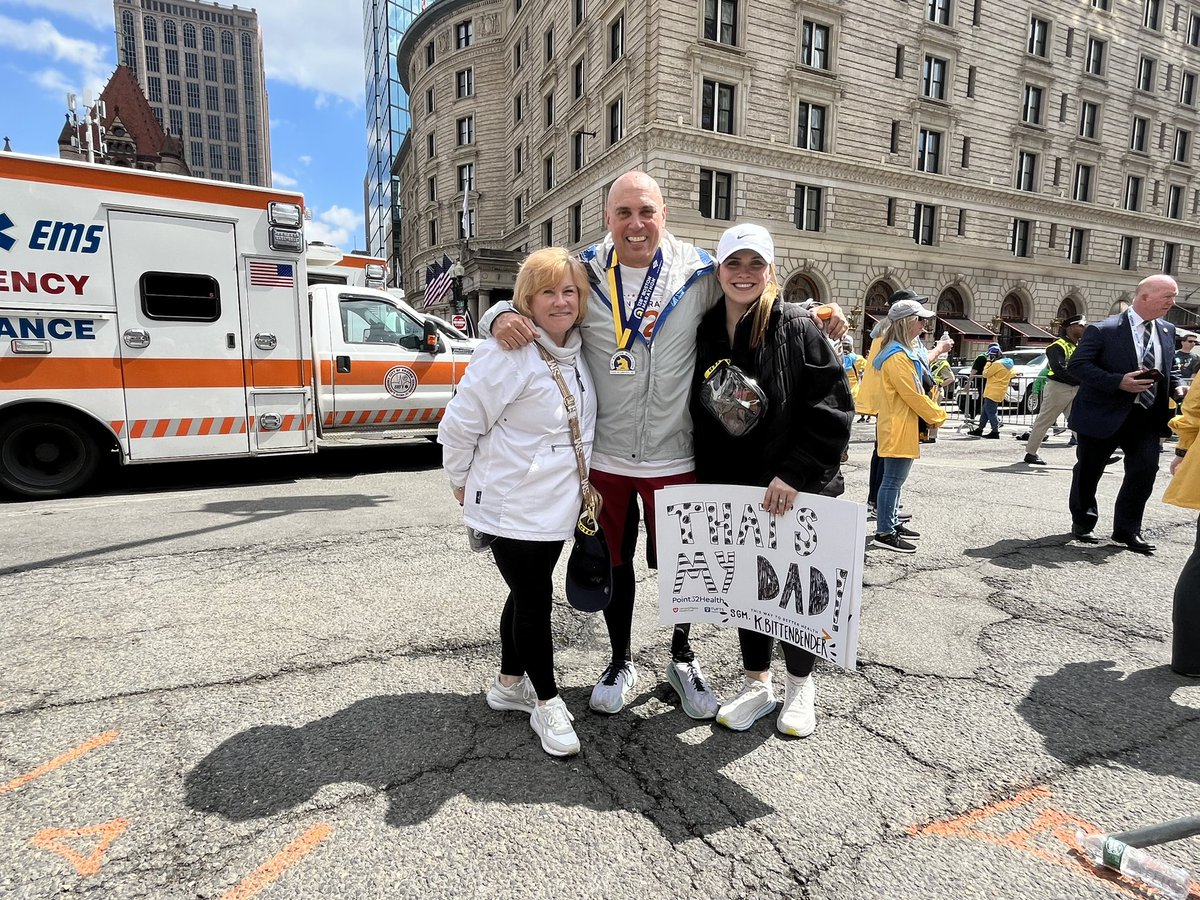 Congratulations, Kevin! 👏 #BostonMarathon