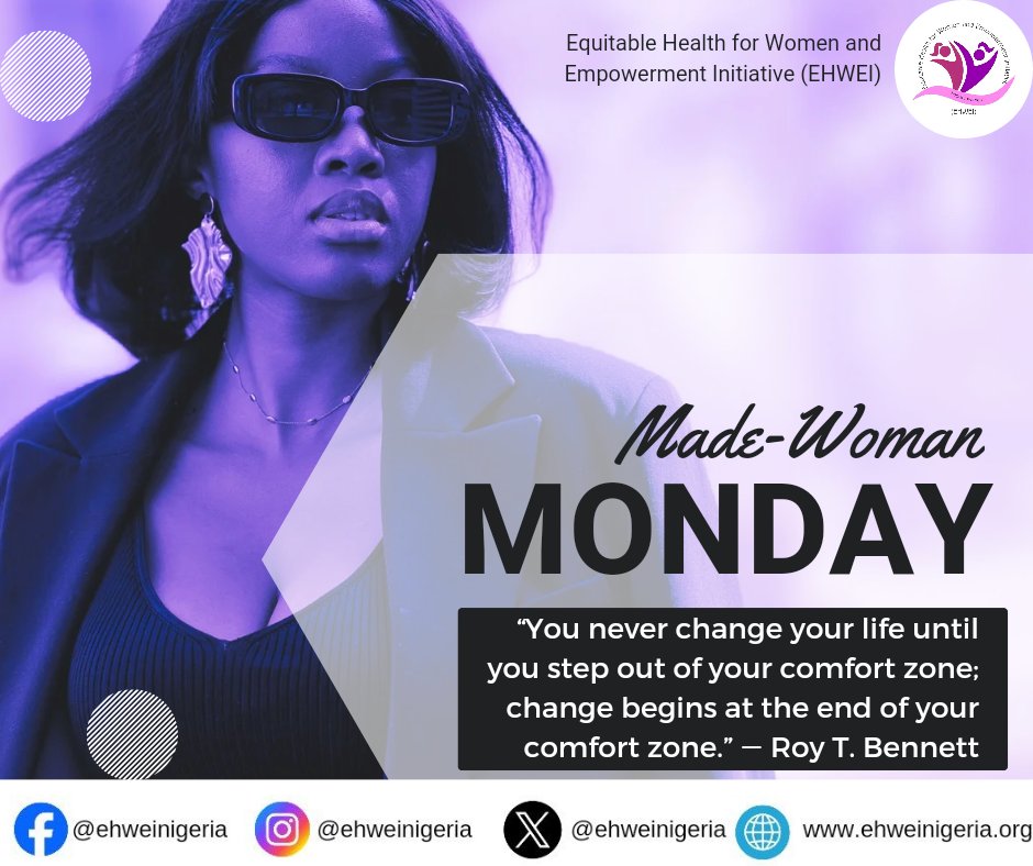 The first step to changing your life is to step out of your comfort zone.

Have a beautiful week ahead.

#ehwei
#ebonyistate
#sexworkers
#sexwork
#mondaymotivation