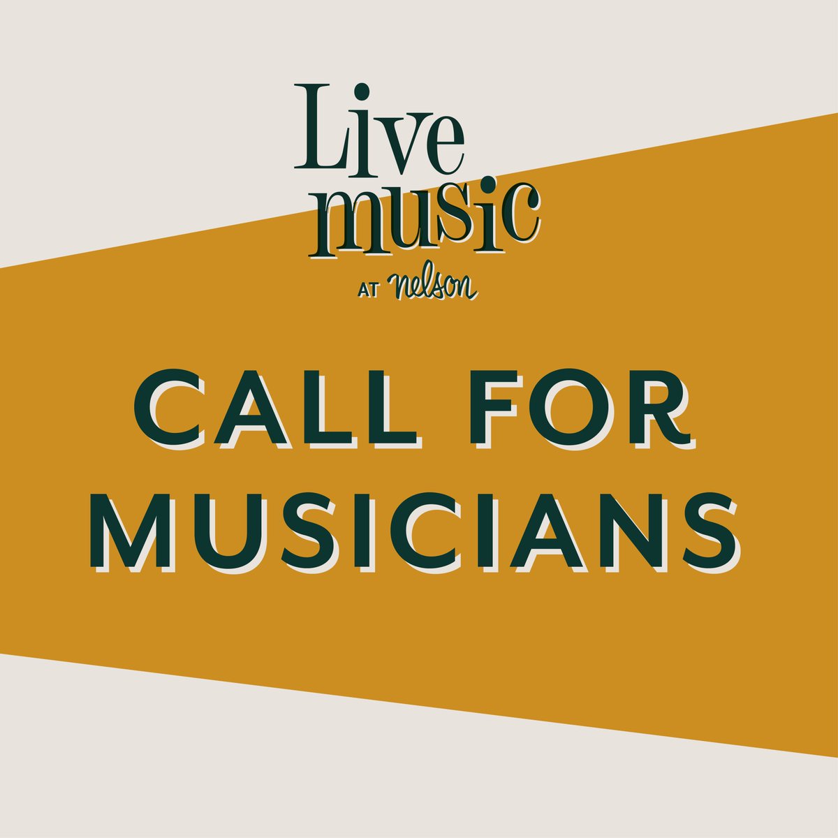 Nelson Gallery is gearing up for our fourth summer of Live Music Thursdays, and we’re looking for musicians to perform! Interested musicians can email contact@thenelsongallery.com with their name, phone number, type of group, and examples of work.