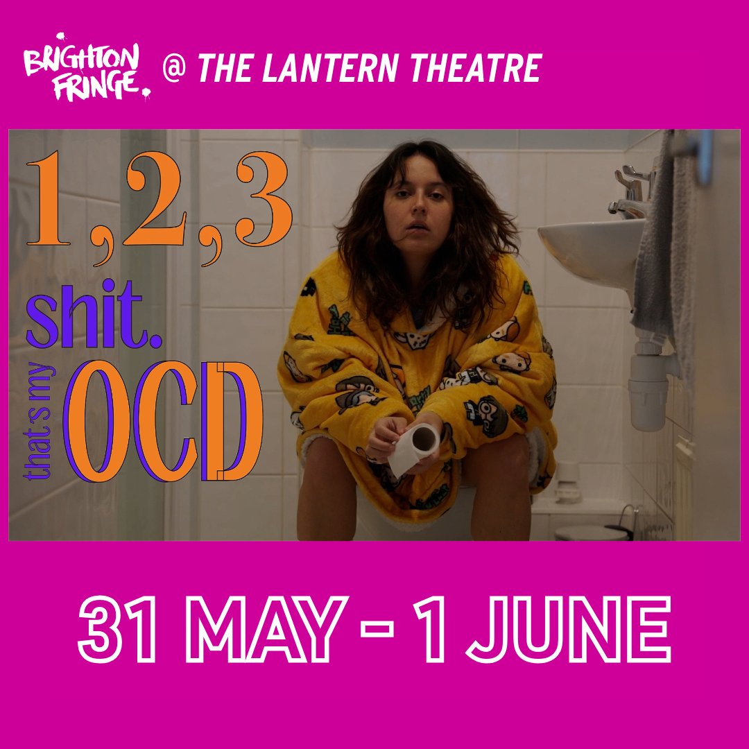 1,2,3. SH*T. THAT'S MY OCD.
From AM•UAЯT

🗓️: 31 May - 1 June - 5pm
🎟️: £10 / £12
🔗: lanterntheatrebrighton.co.uk/123-sht-thats-…

@brightonfringe
#whatsonbrighton #findyourfringe
