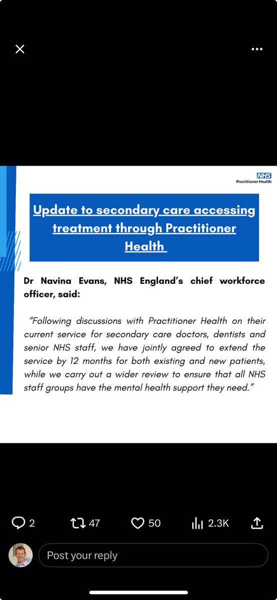 Well done for reading the room and promptly responding. Clearly this is a valued service, and important at a time when clinicians do not feel valued. 🙏