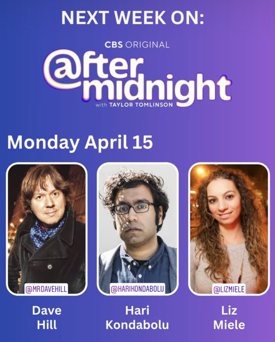 Filming @midnight TODAY IN LA! Use code AMHARI to get tickets here: 1iota.com/show/1646/afte…