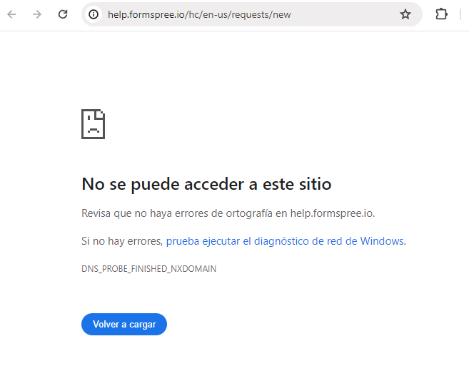 zkreations's tweet photo. @formspree Good afternoon, I've tried accessing all your domains but I keep getting the same message, and only with this site. https://t.co/GhKU3L3bnD