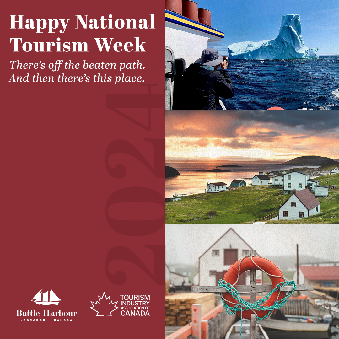 Happy National Tourism Week! 🌎 Discover the timeless charm of Battle Harbour, where coastal landscapes and cultural richness meet warm Newfoundland and Labrador hospitality. 🏆 #1 Traveller’s Choice Awards - Tripadvisor ✅ Canadian Signature Experience (Destination Canada)