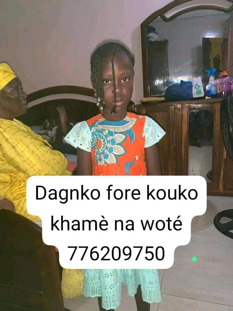 #filleRetrouvee🙏 cette petite fille a été retrouvée si quelqu'un connaît sa famille merci d'appeler au numéro (voir sur la photo) @nifa2040 @DiomayeFaye @oeil_social @_FreeSenegal @missdjola @AldianaSafara @CLA_senegal @Ahmadoubamba36 @abdourami