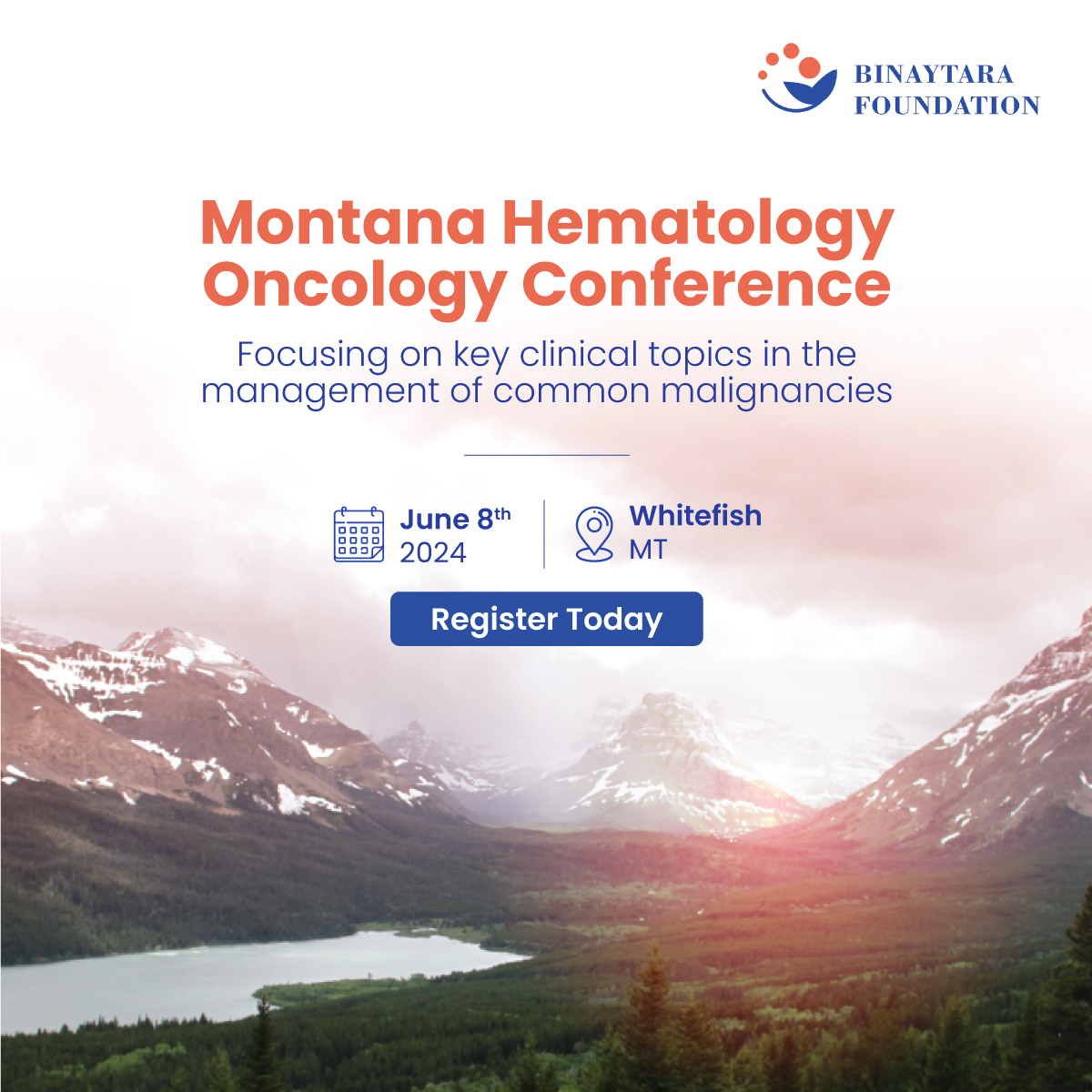 Discuss the latest diagnostic, therapeutic, and supportive care strategies in cancer management with leading experts in the field of Hematology Oncology. Register today for Montana Hematology Oncology Conference! 🗓️June 8, 2024 📍Whitefish, MT ➡️education.binayfoundation.org/content/montan… #CME…