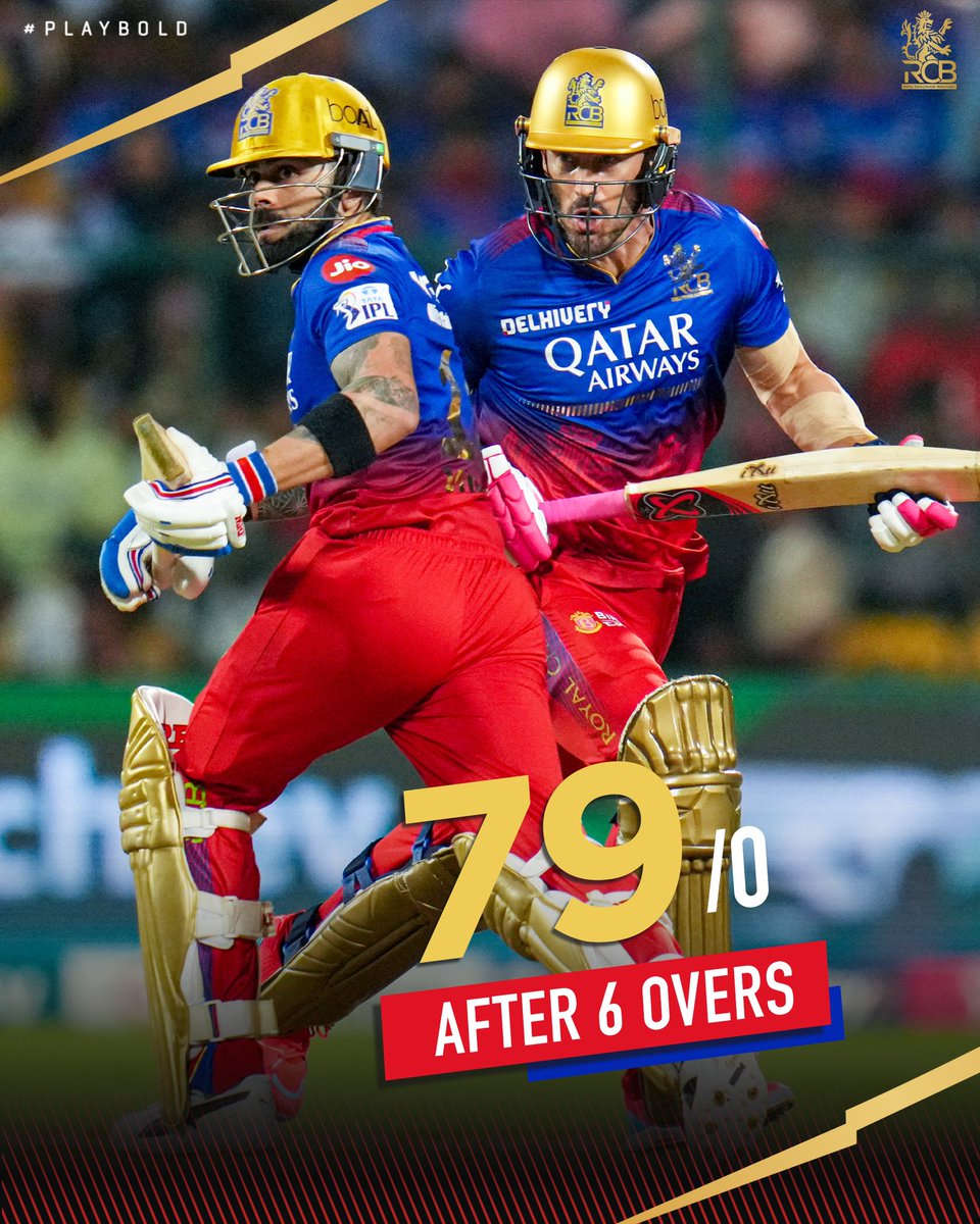 After 6 overs… SRH were 76/0 #PlayBold #ನಮ್ಮRCB #IPL2024 #RCBvSRH