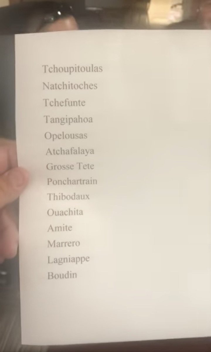 _CoachShelbo's tweet photo. If you can’t pronounce these words stay outta Louisiana bidness. https://t.co/3H57wAaiX9