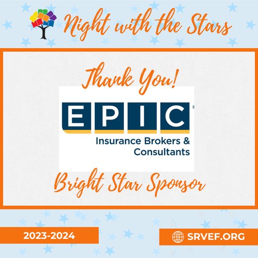 We want to express our deep appreciation to the sponsors supporting our Night with the Stars celebration. 
A big thank you to @EPIC_Insurance for their support as a Bright Star sponsor! 
⭐️ epicbrokers.com ⭐️

🎟️ bit.ly/2024nwts

#EducationMatters
