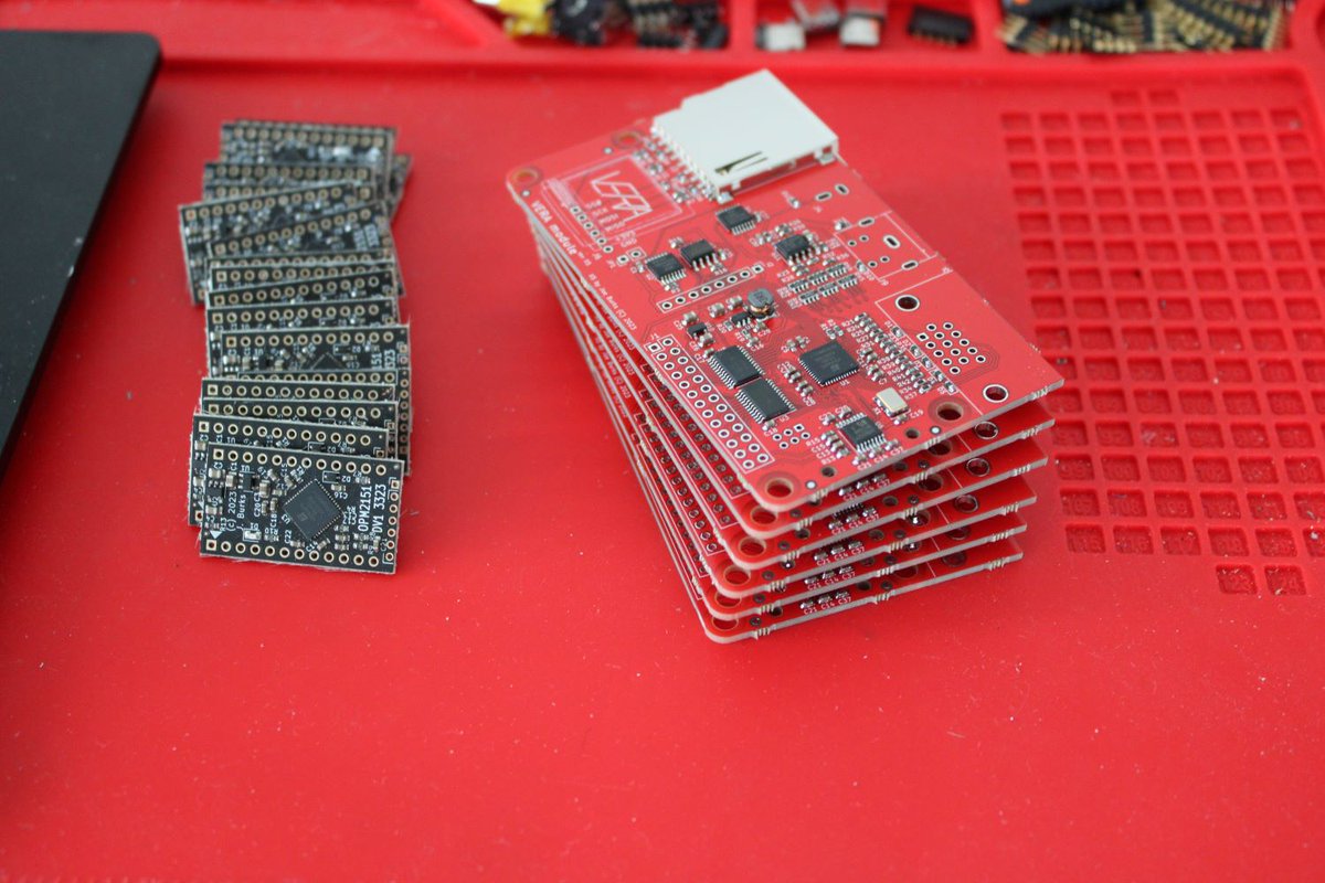 JoeInSno's tweet photo. I've been having challenges getting assembly of my surface-mount boards for #OtterX, my DIY #CommanderX16 compatible neo-retro computer, done. Finally have a few panels completed and will have more kits available this week! https://t.co/2fWn5SDGWW https://t.co/mhz3jEK3UY