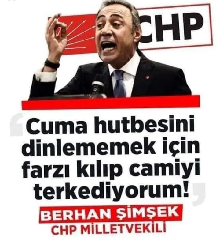 #15Nisan2024

Bu #CHP kafası, bu kadar çok bilmiş(!) bu kadar kültürlü(!) bu kadar âllame-i cihan(!) işte 😁😁

Hutbeyi dinlememek için, Cuma'nın farzını kılıp çıkıyormuş 😁😁😁😁😁