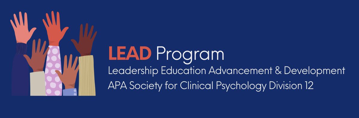 Are you ready to launch your leadership journey?🚀 Apply for APA Div 12 SCP's LEAD (Leadership Education Advancement & Development) Program! LEAD is designed to cultivate the next generation of leaders in clinical psych👏 Find out more: div12.org/lead-program Apps due 5/31
