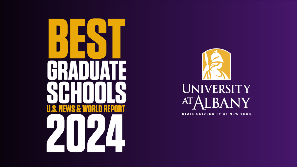 Several programs at UAlbany have once again been ranked among the top in the nation by the U.S. News & World Report’s 2024 “Best Graduate Schools” rankings! Learn more: albany.edu/news-center/ne…