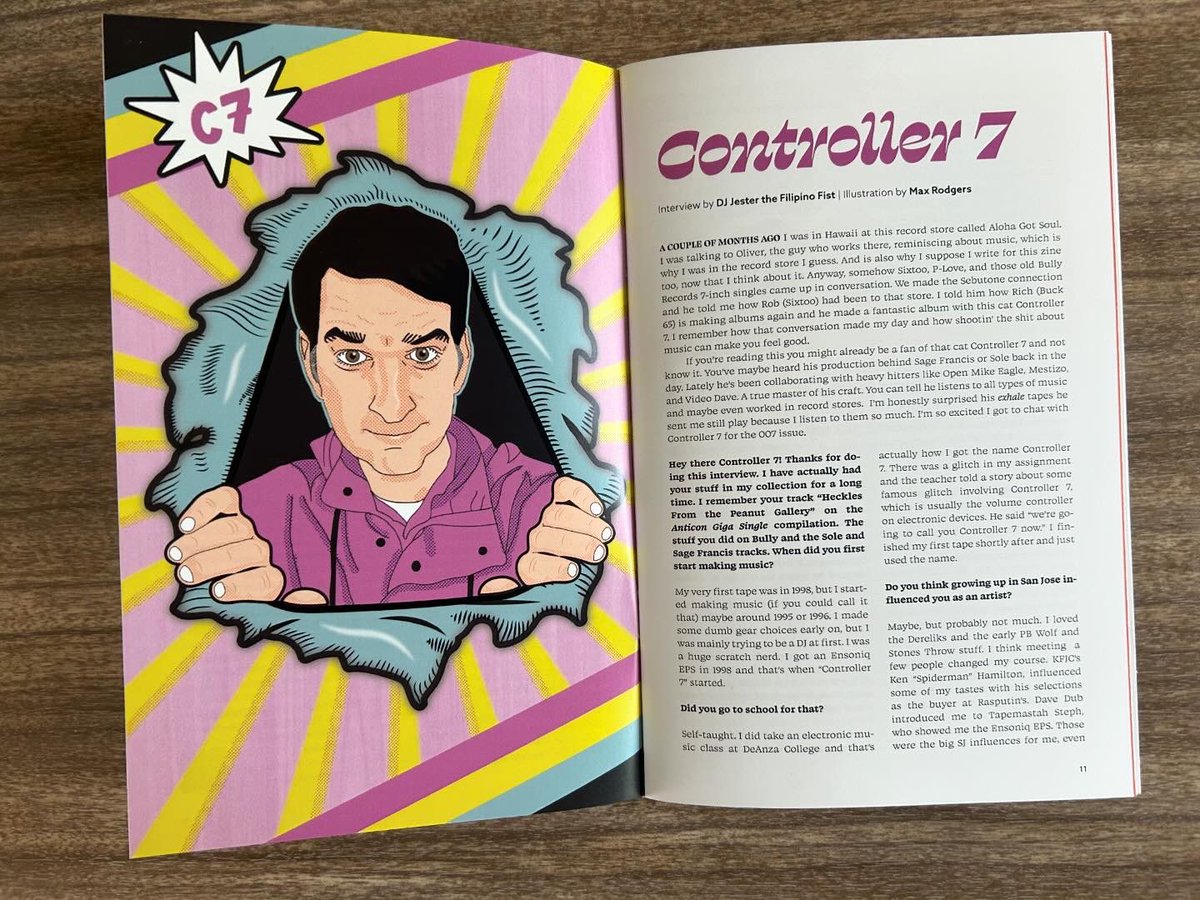 I got to interview @controllerseven for issue number 007 of @ugsmag. Out now! Listening to Controller 7 is part of my morning routine. Find out why!
