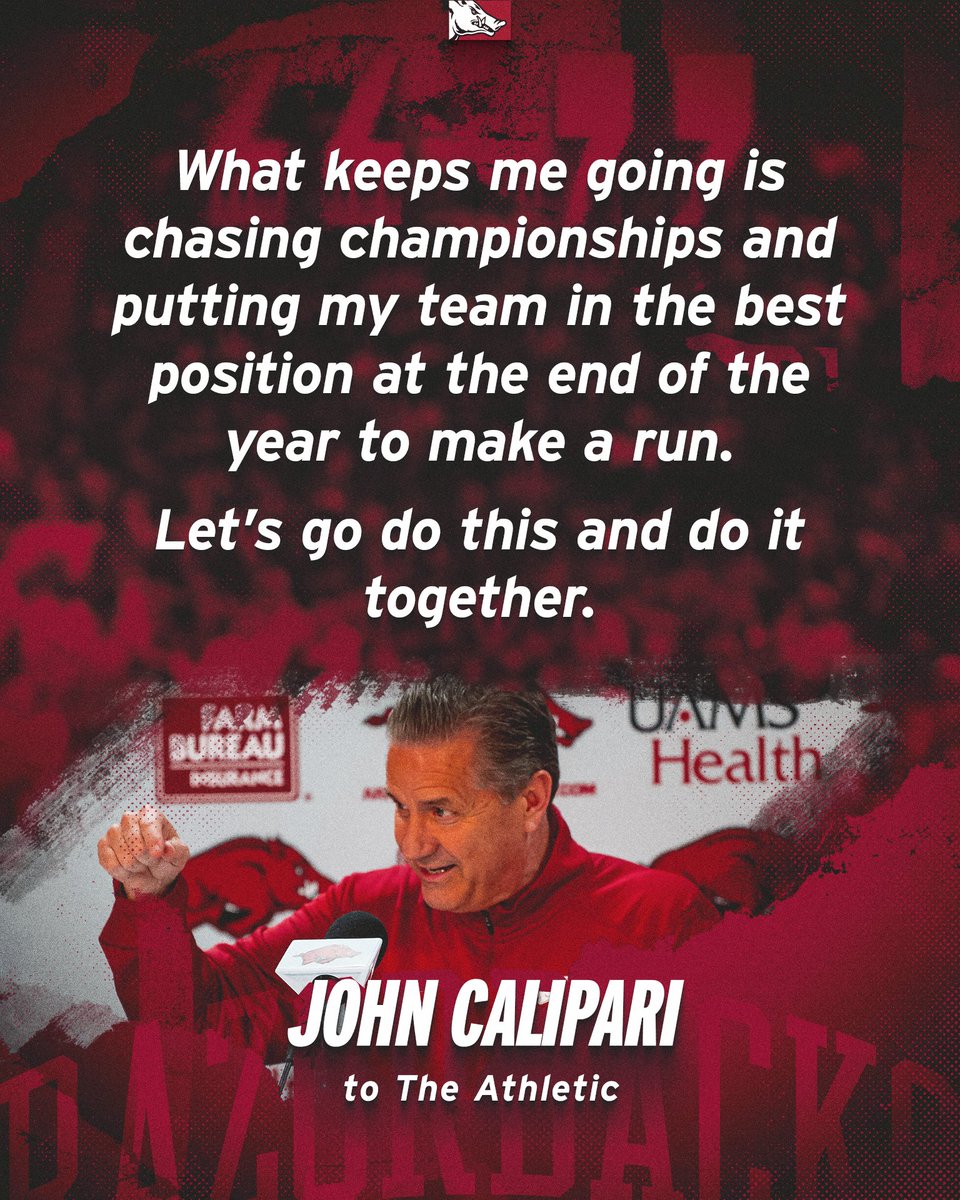 RazorbackMBB's tweet photo. It's go time