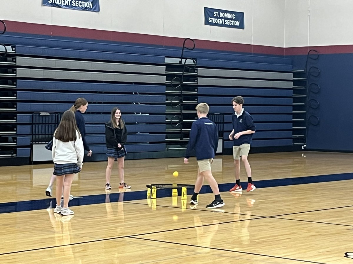 Spikeball is in full swing! <a href="/StDominicHS/">St. Dominic High School</a>