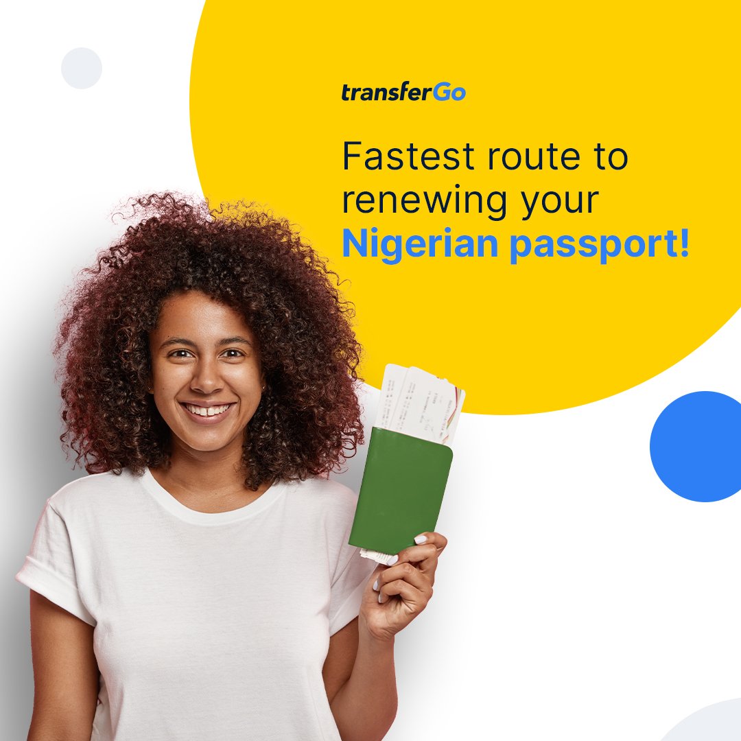 Need to renew your Nigerian passport? It might sound stressful, but guess what? You can have it done in just 3 weeks! 🎉 Click transfergo.com/renew-nigerian… to learn the step by step guide to renew your passport in 3 weeks 🚀🚀 #TransferGo #Nigeriansinuk