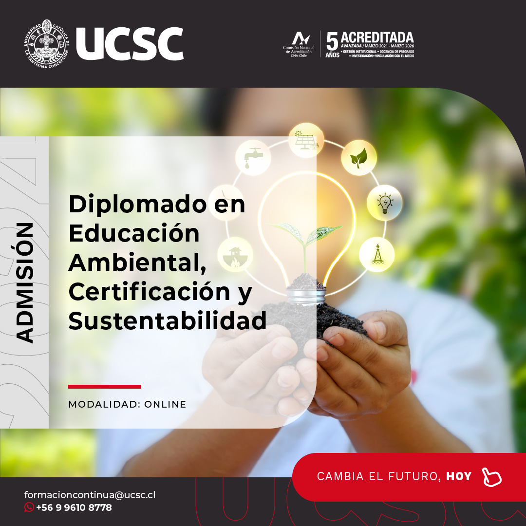 ¡Atentos!  Ya comenzó el proceso de postulación a los diplomados de la Facultad de Ciencias UCSC

#ciencias #RecursosHídricos #Diplomados2024
#formacióncontinua #marketingdigitaltips #ucsc
#ProfesionalesConValores