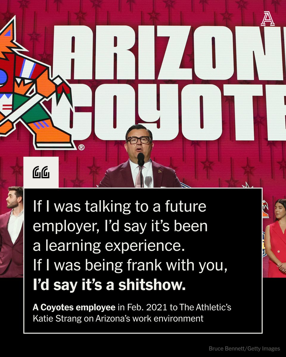 The Coyotes under Alex Merulo have been a study in dysfunction, tumult and fear. ◽️ A 'toxic' workplace environment ◽️ Sexual harassment ◽️ Financial irregularities ◽️ An infamous draft pick @katiejstrang has more from the archives ⤵️ theathletic.com/2390146/2021/0…