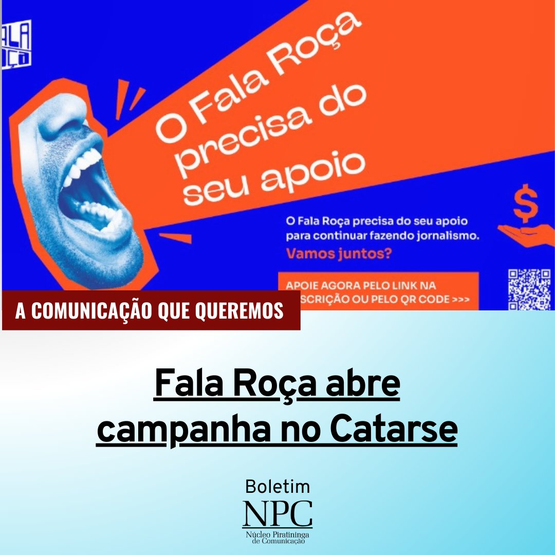 NPC_'s tweet image. #acomunicaçãoquequeremos - Boletim 457
Jornal Fala Roça, da Rocinha, lança campanha de apoio no Catarse.

📷Clique aqui e veja como contribuir: nucleopiratininga.org.br/fala-roca-abre…

#comunicação #comunicacaoquequeremos #ComunicaçãoQueQueremos #catarse #falaroça #campanha #apoio #rocinha