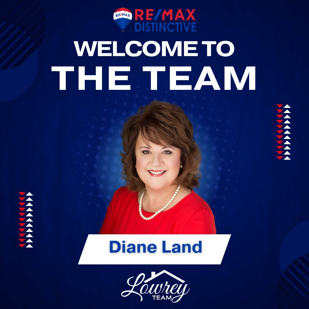 Welcome to the team, Diane! 🎉 We're so excited to have you on board and can't wait to see all the amazing things we'll accomplish together! #RemaxDistinctive #LowreyTeam #abovethecrowd