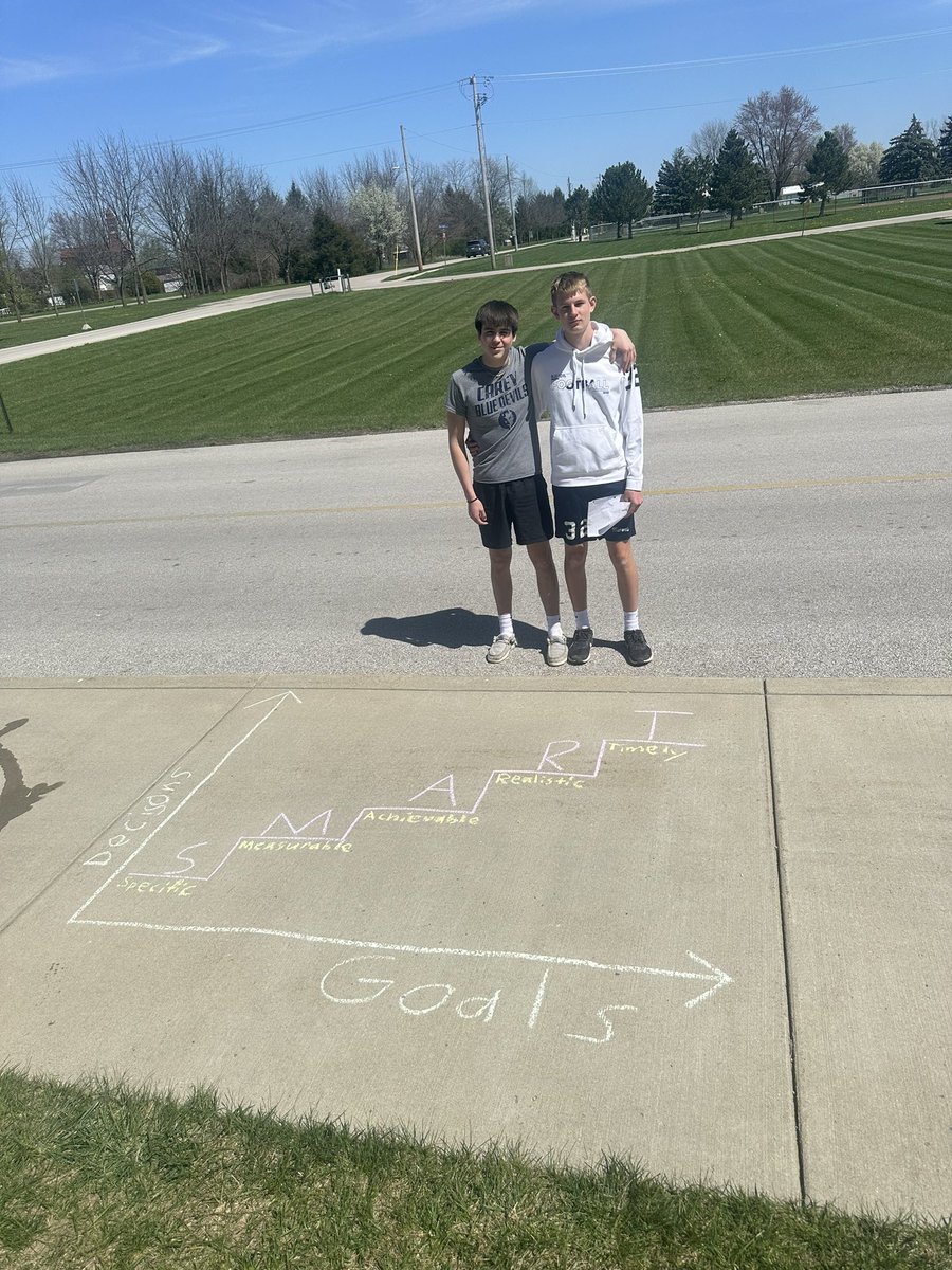 Coach_Bell_5's tweet photo. decision making, goal setting, and refusal skills for the win! #chalkabouthealth https://t.co/LuFUIDDamO