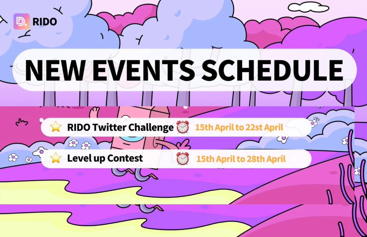 Bhavyasrii0's tweet image. 🌟 **Exciting Week Ahead! Get Ready, Everyone!** 🌟

🔹RIDO Twitter Challenge
📅 14th-21st April  
🎨 Create an awesome Infographic or Meme showcasing what makes RIDO unique! Post it on Twitter using hashtags #RIDO #DataFi. Share your tweet link in the #Meme channel.

#Crypto