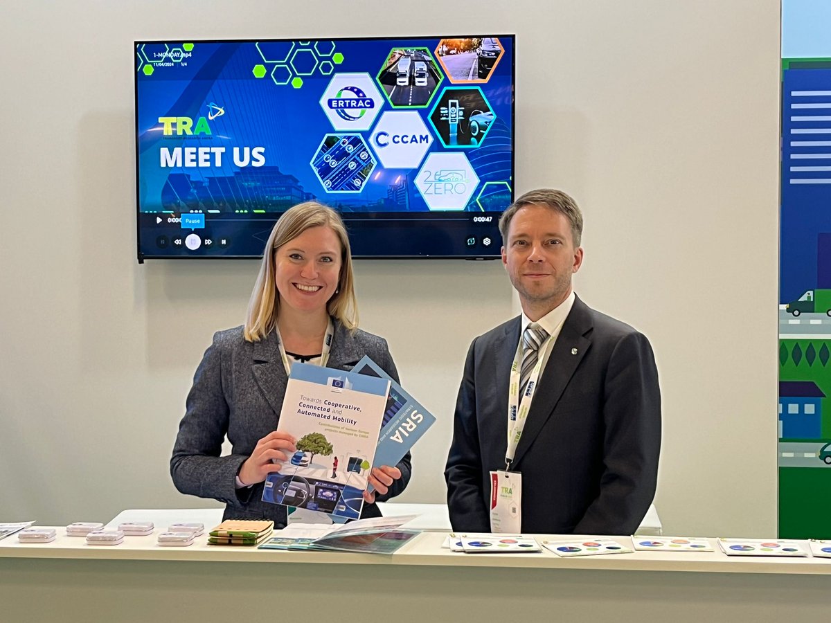 Day1️⃣at #TRA2024 flew by! 
Don't miss out on tomorrow's thrilling programme. Swing by our stand n°20 and let's connect – we would love to meet you! 

Together with <a href="/ERTRAC/">ricardo maya</a> and <a href="/2Zeroemission/">2Zero</a> 💪

#CCAM #Safety #Inclusive #Transport #Innovation #EUTransportResearch