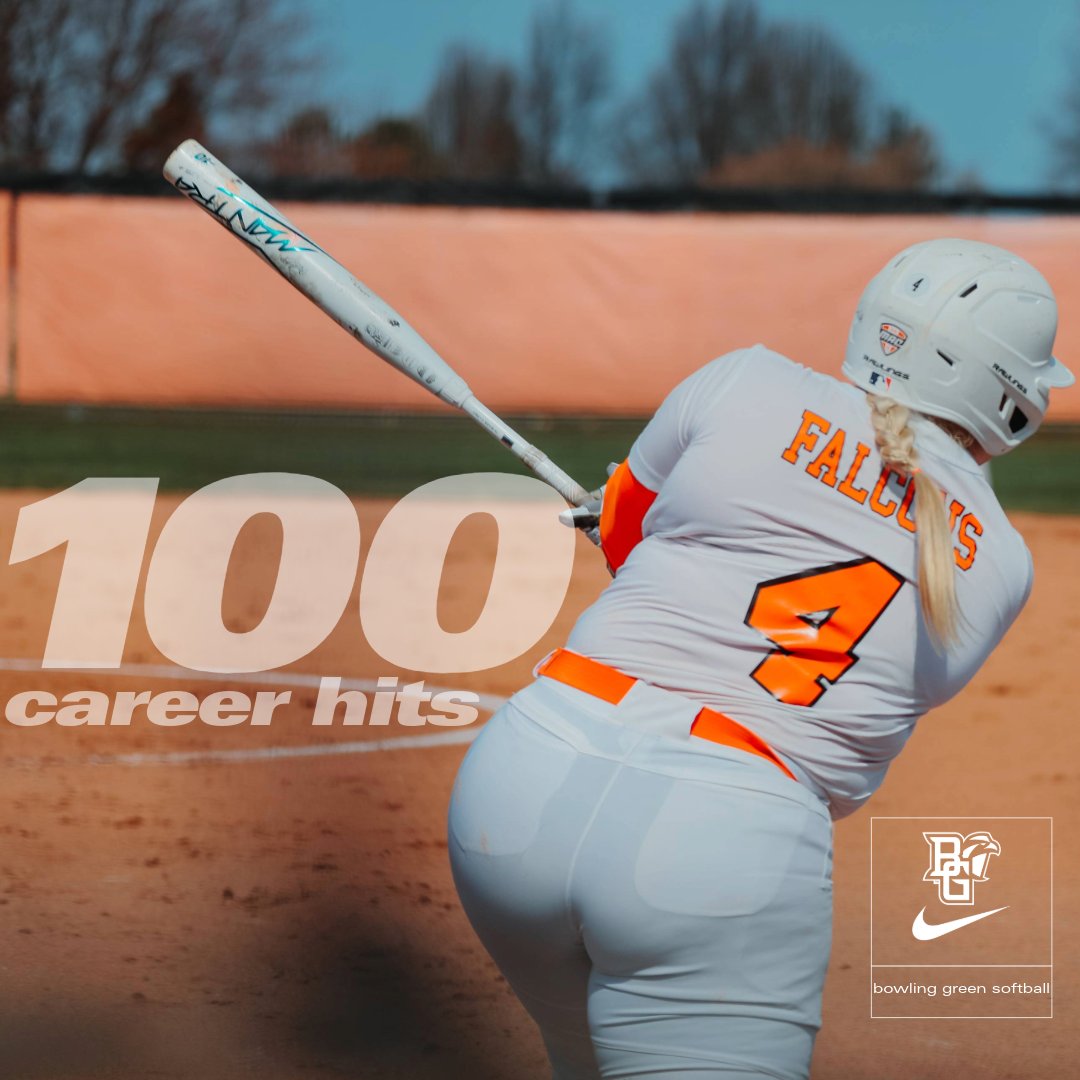 BGSUSoftball's tweet photo. Congratulations to Reagan Williamson on picking up her 100th career hit over the weekend!

#AyZiggy | 🟠🥎🟤 https://t.co/xyYB50yPpv