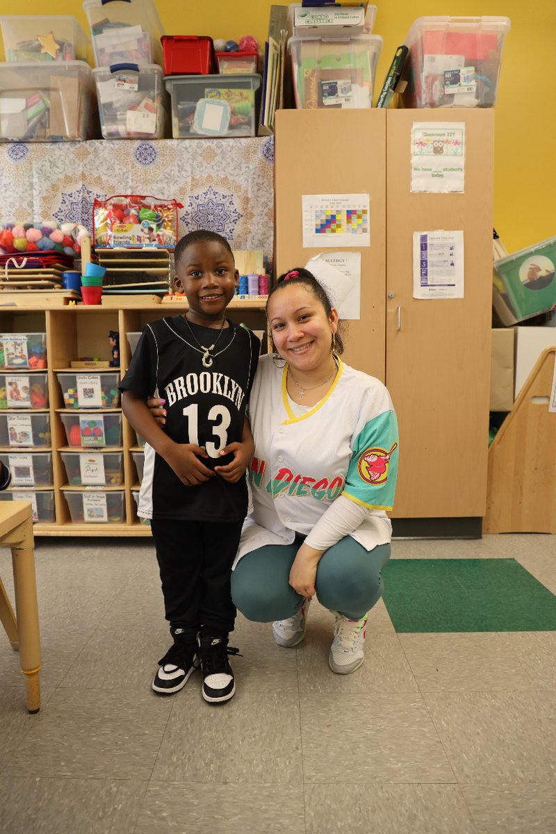 From the littlest sluggers to the seasoned pros on our staff, we’re hitting a home run in style on Jersey Day! ⚾ Decked out in our favorite team’s colors — it's no surprise, it’s a sea of @Yankees blue here in The Bronx! #JerseyDay @CSD10Bronx @NYCSchools