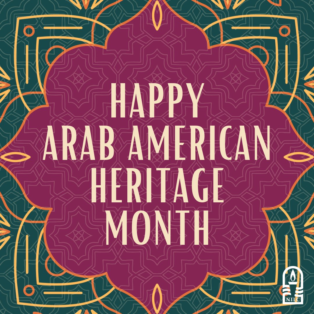 Happy Arab American Heritage Month!✨ We recognize & celebrate the diverse cultures and contributions of Arab Americans and how their voices, leadership & organizing move our country forward.