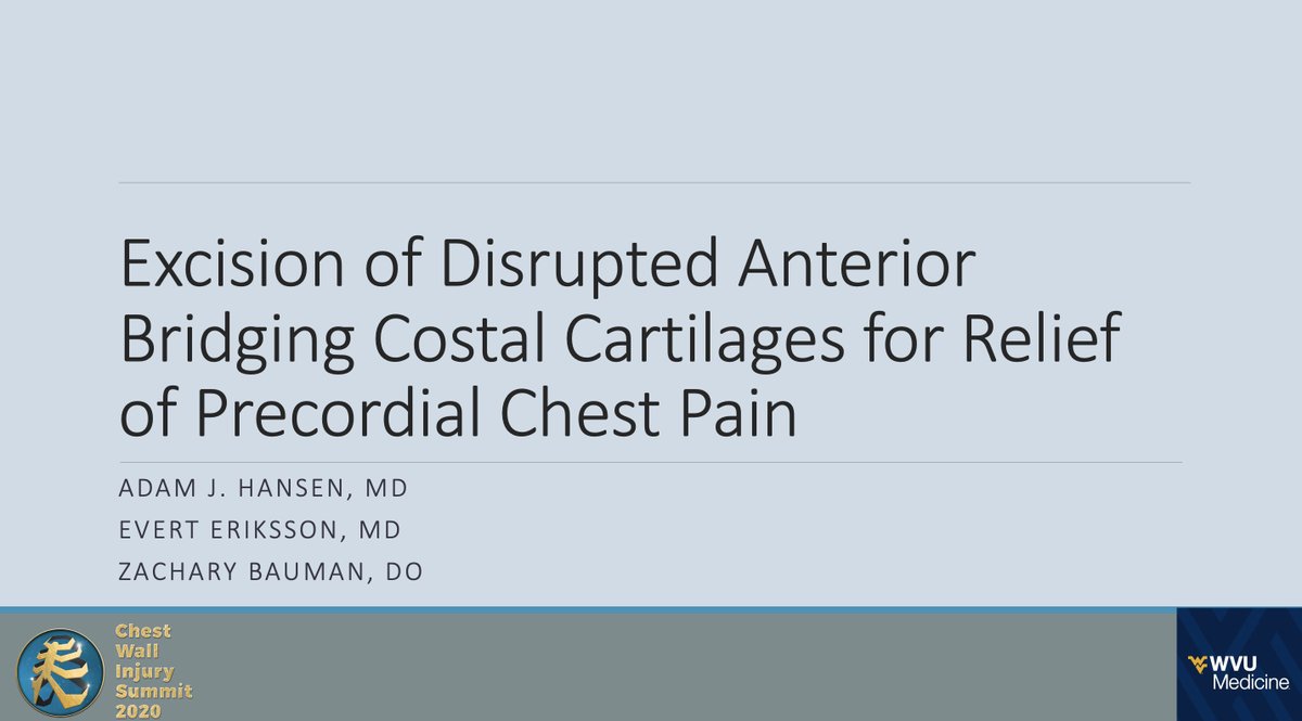 _johnedwards's tweet photo. #SlippingRibSyndrome #CostalCartilage guru Adam Hansen of @WVUMedicine led a study @CWISociety #CWISummit2024 with @evert_eriksson & @zmbauman on excision painful bridging #CostalCartilages (side to side #interchondral joints). https://t.co/4iGhl0eWe7