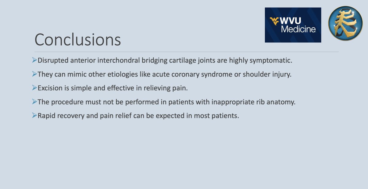 John Edwards PhD FRCS(C/Th) (@_johnedwards) on Twitter photo #SlippingRibSyndrome #CostalCartilage guru Adam Hansen of @WVUMedicine led a study <a href="/CWISociety/">CWIS</a> #CWISummit2024 with <a href="/evert_eriksson/">Evert Eriksson</a> & <a href="/zmbauman/">Zachary Mitchel Bauman</a> on excision painful bridging #CostalCartilages (side to side #interchondral joints). #SlippingRibSyndrome #CostalCartilage guru Adam Hansen of @WVUMedicine led a study <a href="/CWISociety/">CWIS</a> #CWISummit2024 with <a href="/evert_eriksson/">Evert Eriksson</a> & <a href="/zmbauman/">Zachary Mitchel Bauman</a> on excision painful bridging #CostalCartilages (side to side #interchondral joints).