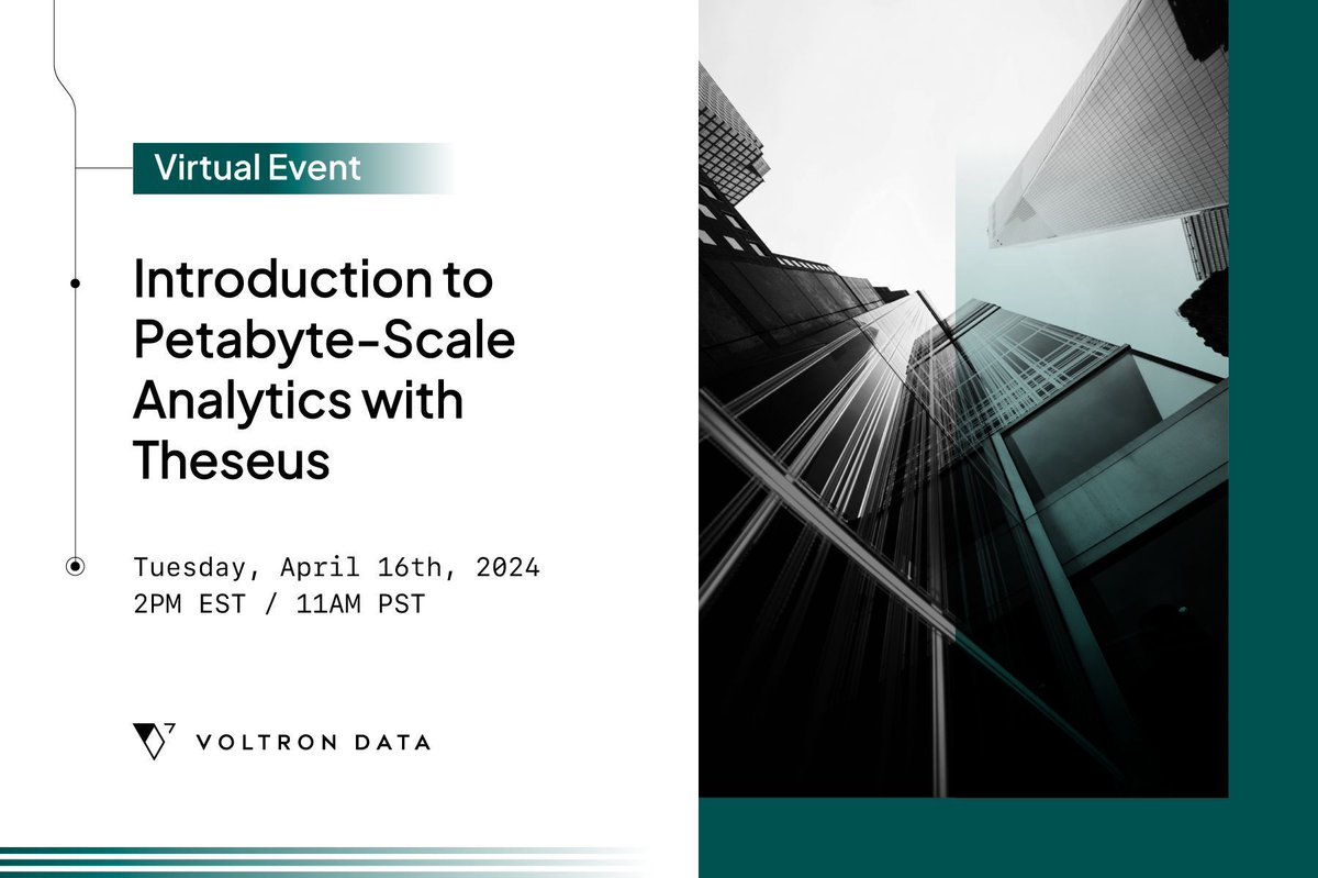 Last day to register: See Theseus query 100TB of data in.....seconds⚡. Join us for this live virtual event TOMORROW hosted by co-founders @rodaramburu @keithjkraus to get the scoop on our #GPU query engine for Petabyte ETL, SQL, and Dataframes. buff.ly/3VWGQi9