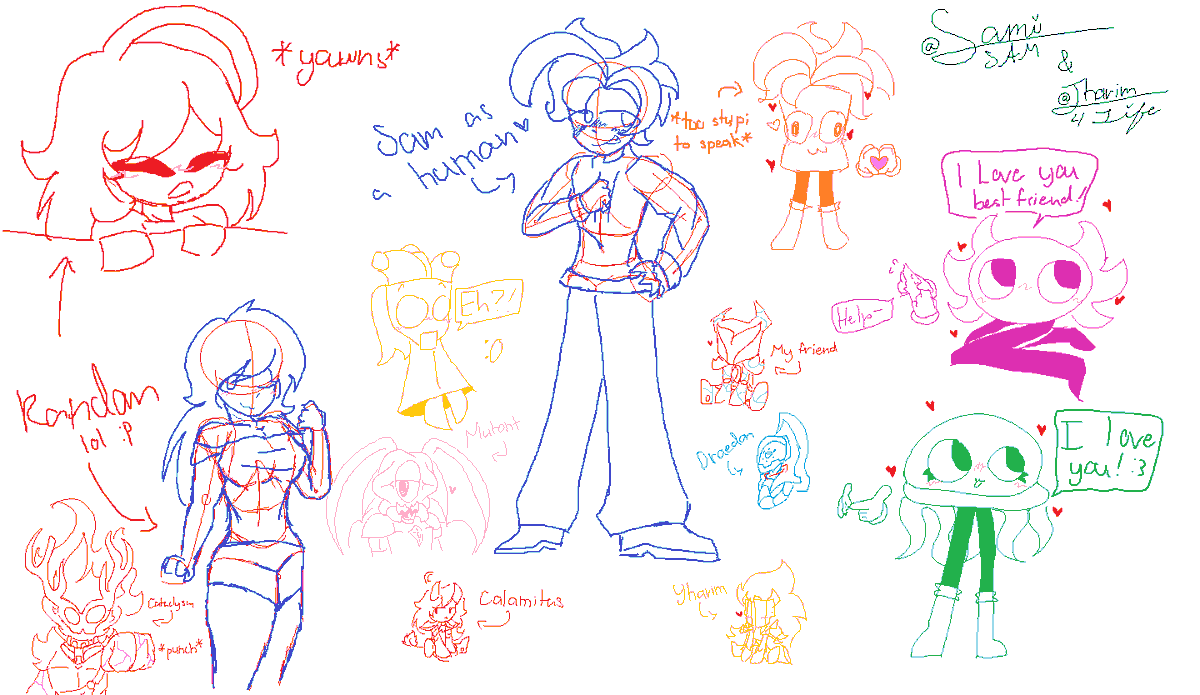 Jharim_4Life's tweet photo. My friend and I drew in ms paint lol
(You can tell exactly which are the ones I drew)

#kinitopet #CalamityMod #Fargosmutantmod 
#Terraria #art #JharimTheJungleTyrant #Jharim #tmodloader https://t.co/WlIPWjYFUO