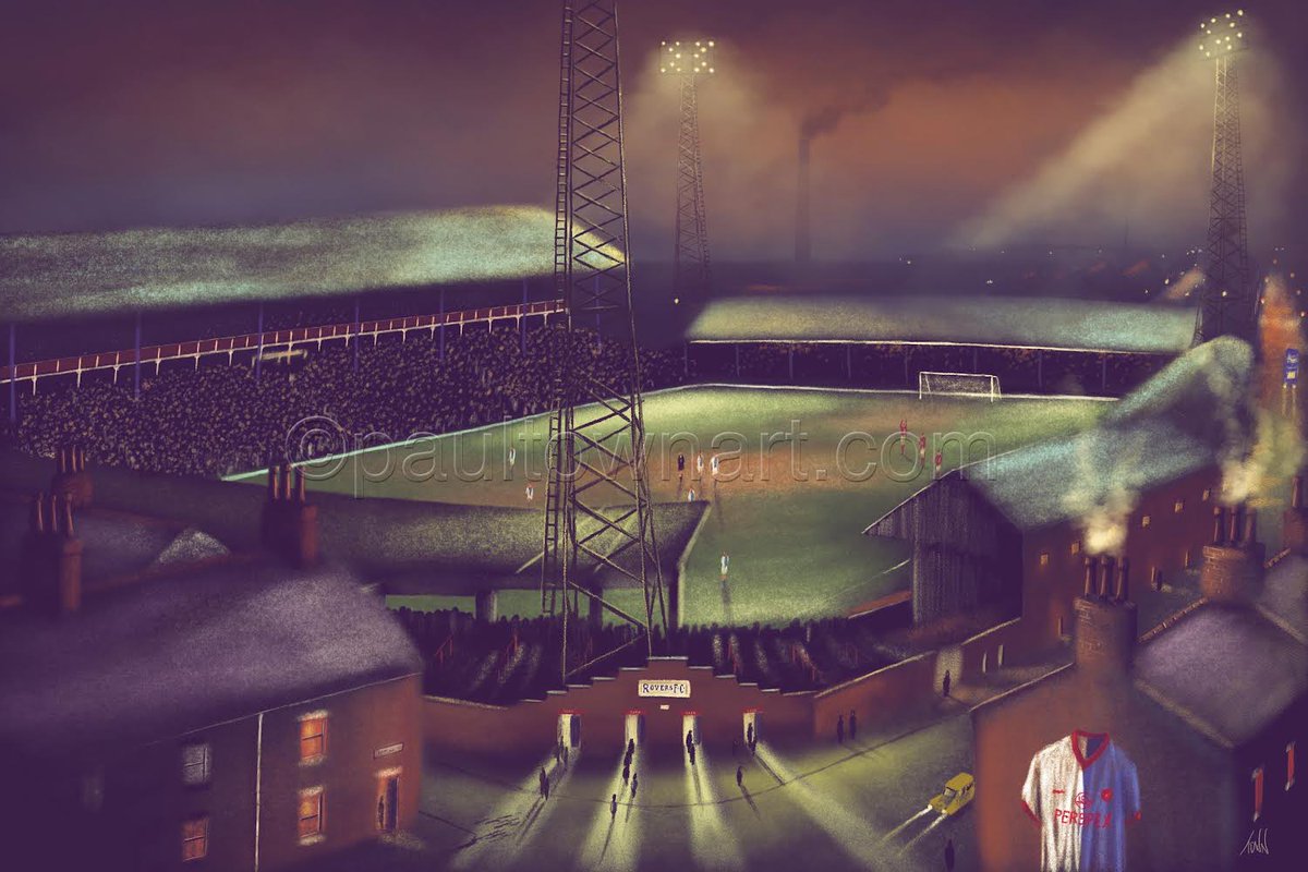 StadiumPortrait's tweet photo. Check out sports artwork by Paul Town - originals, box canvases, prints and jigsaws  - find your club at  https://t.co/box5bizmoi  for all your present needs or just to treat yourself  #backburn #blackburnrovers #brfc @Rovers https://t.co/Pg5IdciMCm