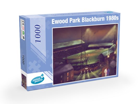 StadiumPortrait's tweet photo. Check out sports artwork by Paul Town - originals, box canvases, prints and jigsaws  - find your club at  https://t.co/box5bizmoi  for all your present needs or just to treat yourself  #backburn #blackburnrovers #brfc @Rovers https://t.co/Pg5IdciMCm